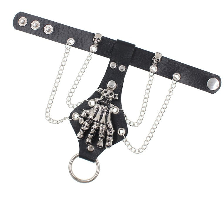 PULSERA CON ANILLO GOTIC