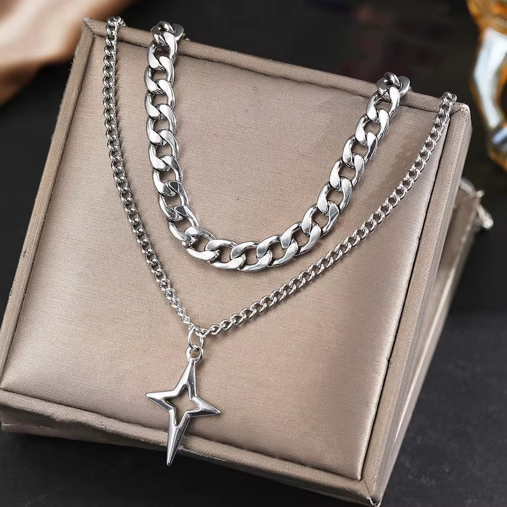 COLLAR DOBLE ESTRELLA