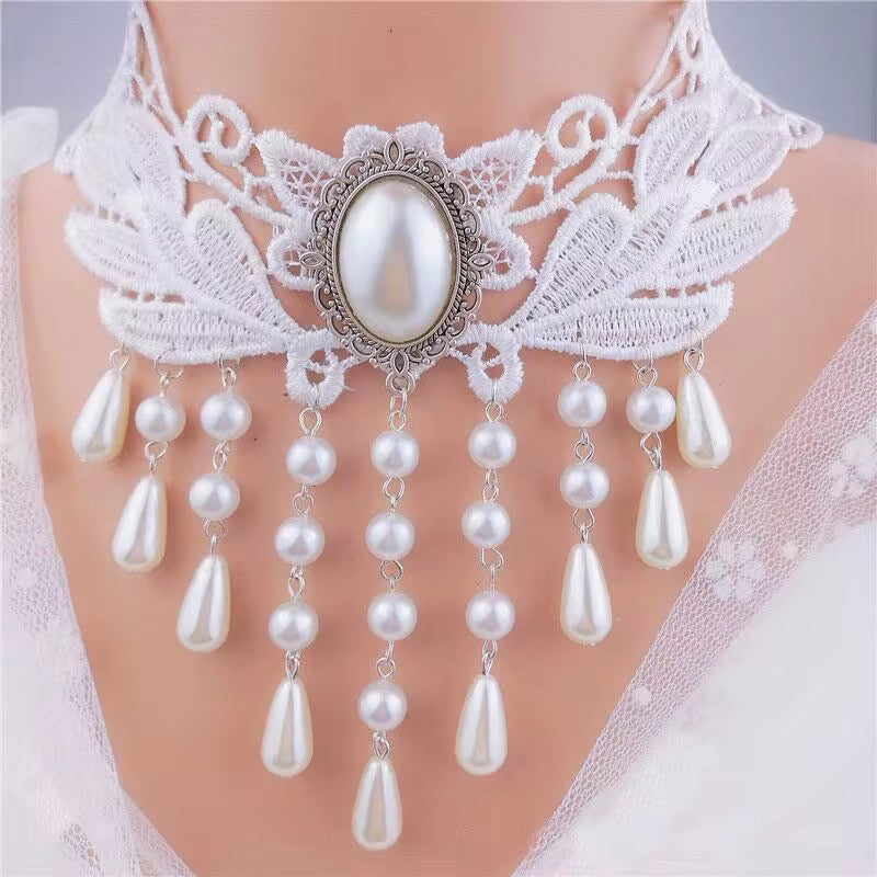 CHOKER PERLAS BLANCAS