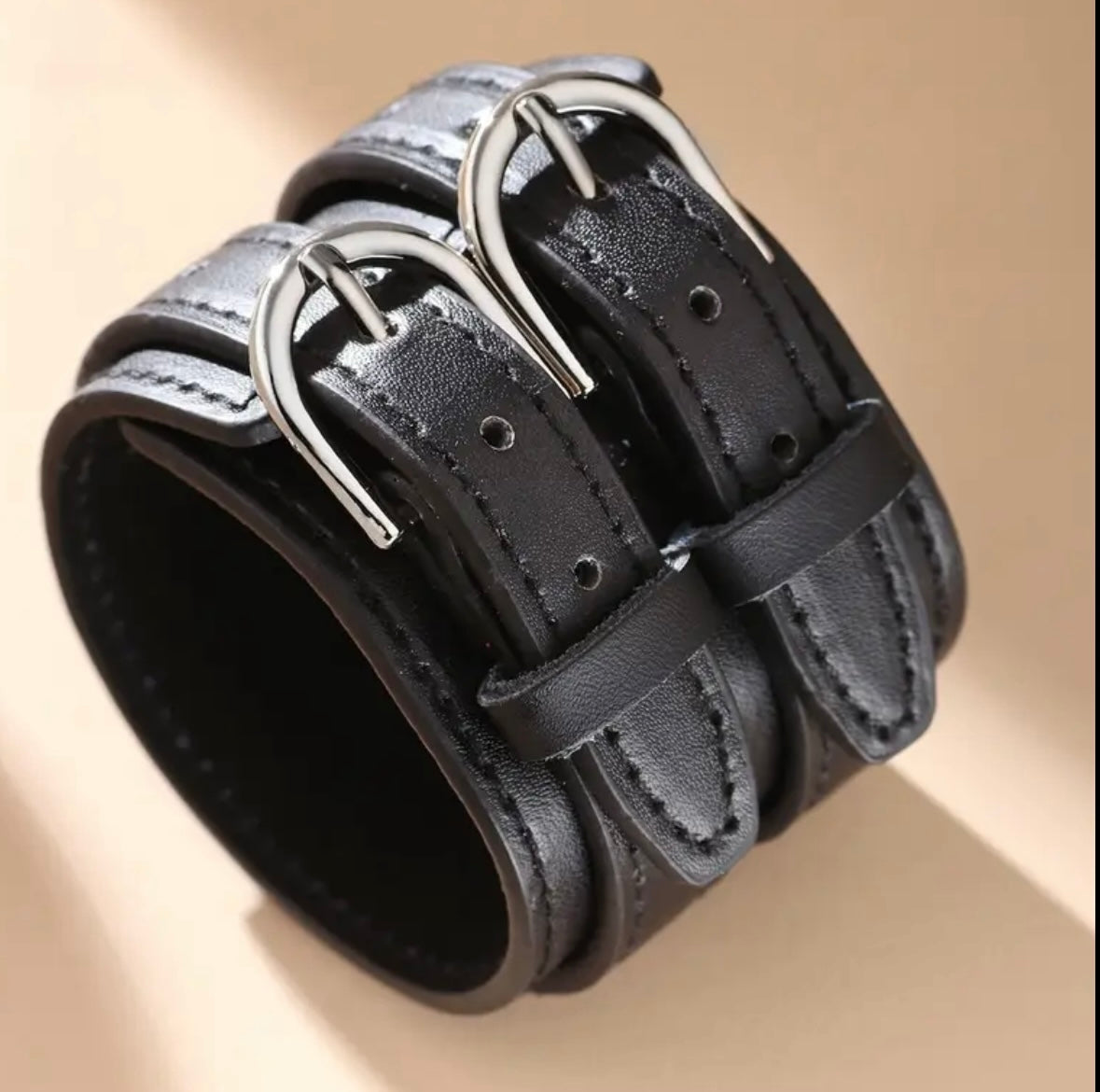 PULSERA DARK DOBLE CORREA
