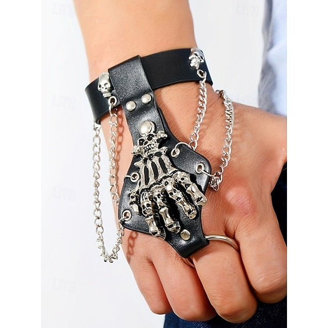 PULSERA CON ANILLO GOTIC