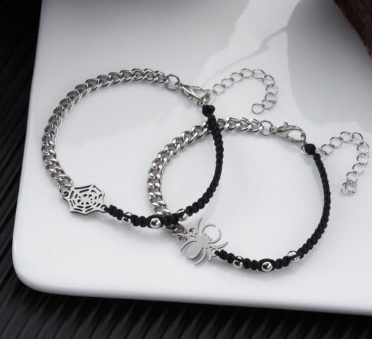 PULSERAS PARA COMPARTIR DE ARAÑA Y TELARAÑA