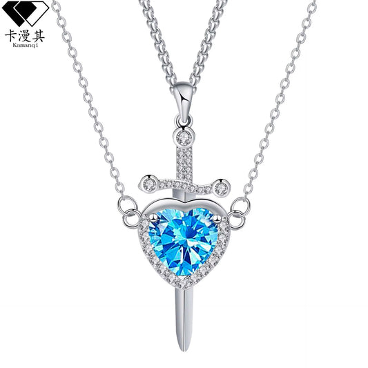 COLLAR PARA COMPARTIR CORAZÓN Y ESPADA