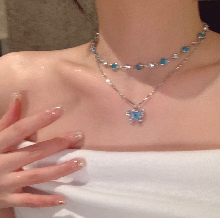 COLLAR MARIPOSA CELESTE