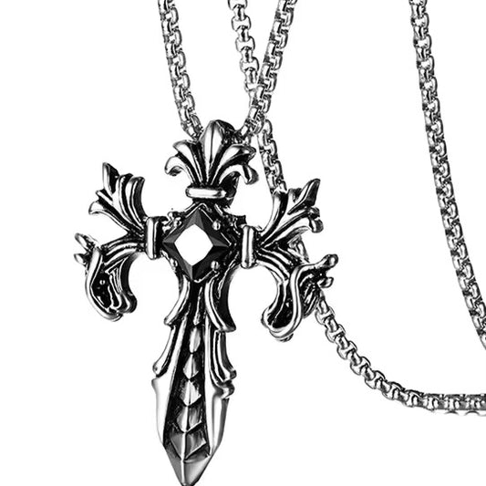 COLLAR CRUZ PIEDRA
